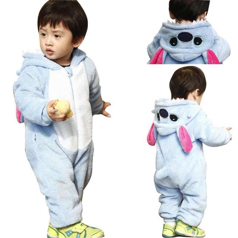 Blue Stitch Cute Baby Infant Toddler Animal Onesie Costume-Pajamasbuy