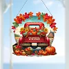 (US Local)Fall Truck DIY Diamond Art Pendant Diamond Painting Set for Wall Window