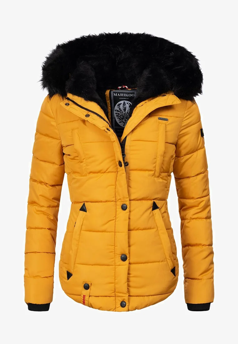 Ladies winter jacket yellow