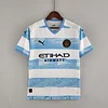 2022/2023 Manchester City Football Shirt Blue And White 1:1 Thai Quality perfectftball