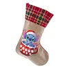 Linen Diamond Painting Christmas Socks 5D Rhinestone Xmas Socks for Kid Gift