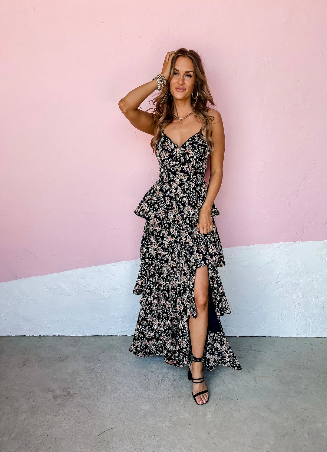 Blossom Babe Floral Tiered Maxi Dress