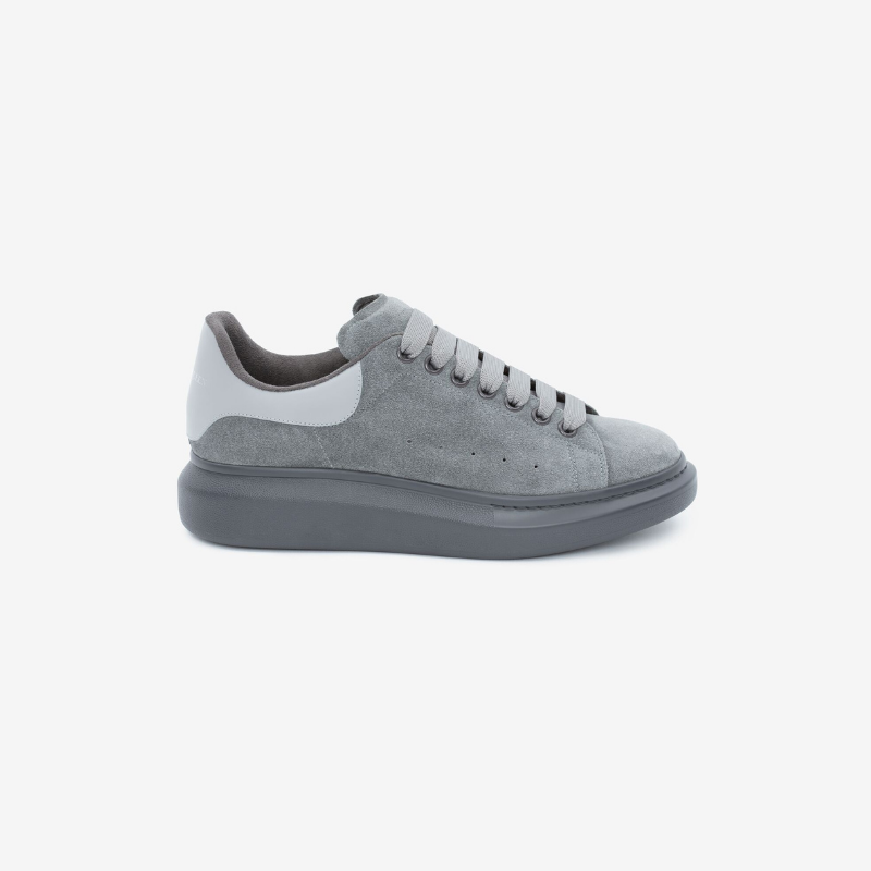 alexander mcqueen shoes grey suede