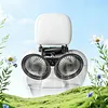 Rechargeable Dual Head Car Fan 3 Speeds 360 Degree Rotatable Vehicle Rear Headrest Fan for Universal Cars SUV Sedan Trucks