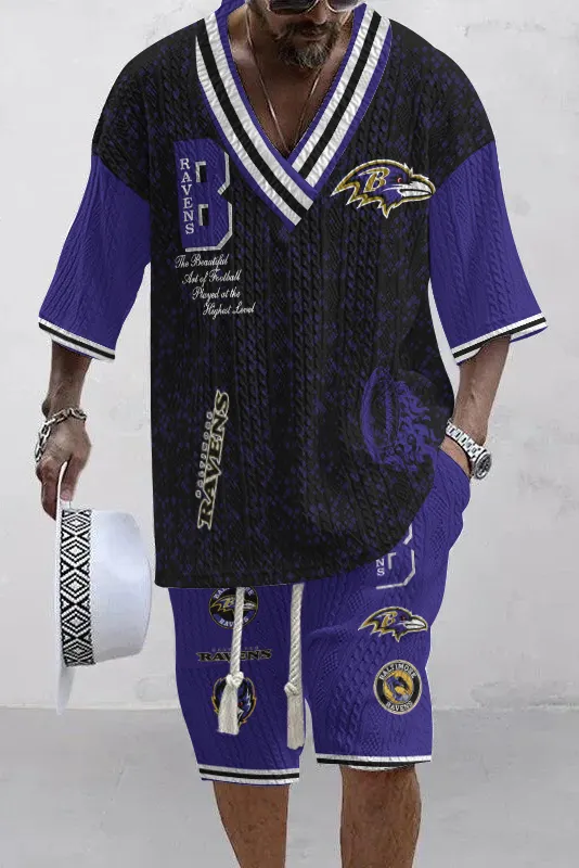 Baltimore Ravens Limited Edition Top And Shorts Two-Piece Suits