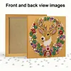 (25x25cm)DIY Pearl Painting Xmas Framed Handmade Pearl Material Art Kit Living Room Decor
