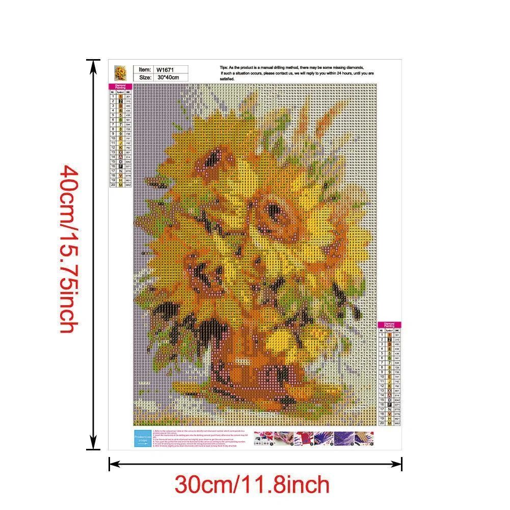 5D DIY Diamond Painting - Full Drill - Flowers