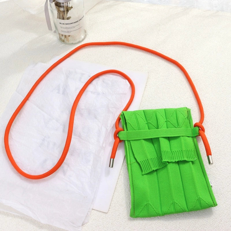 Women’s Small Polyester Solid Color Streetwear Square Flip Cover Shoulder Bag