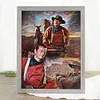 Cowboy Man John Wayne-11CT Stamped Cross Stitch 40*55cm tapestrymarket