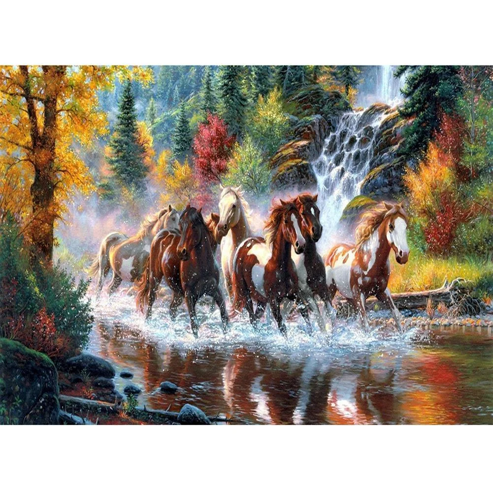 Diamond Painting - Full Round Drill - Horse(40*30cm)