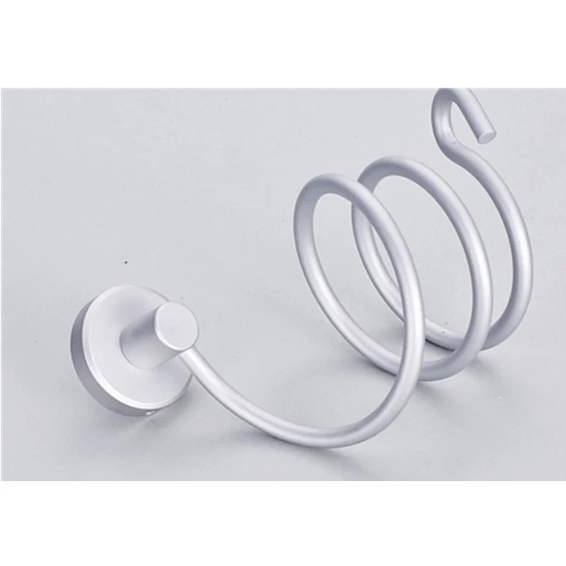 1PCs Innovative Wall-mounted Hair Dryer Stainless Steel Bathroom Shelf Storage Hairdryer Holder for Hairdryer Aluminum Shelves