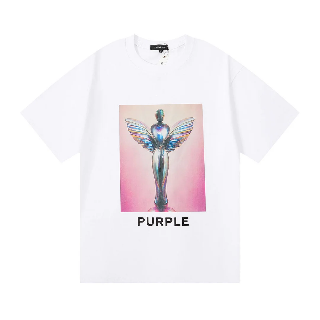 Purple 2023 new fashion T-shirt short sleeves