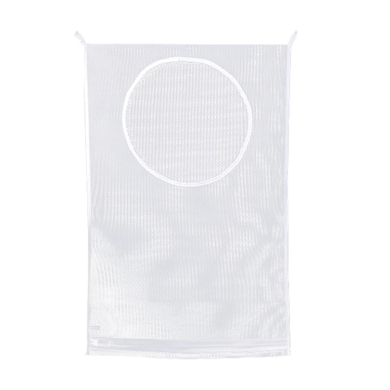 Bathroom Multifunctional Clothes Storage Mesh Bag Wall-mounted Clothes Change Storage Bag Socks Underwear Hanging Bag Dirty Clothes Basket