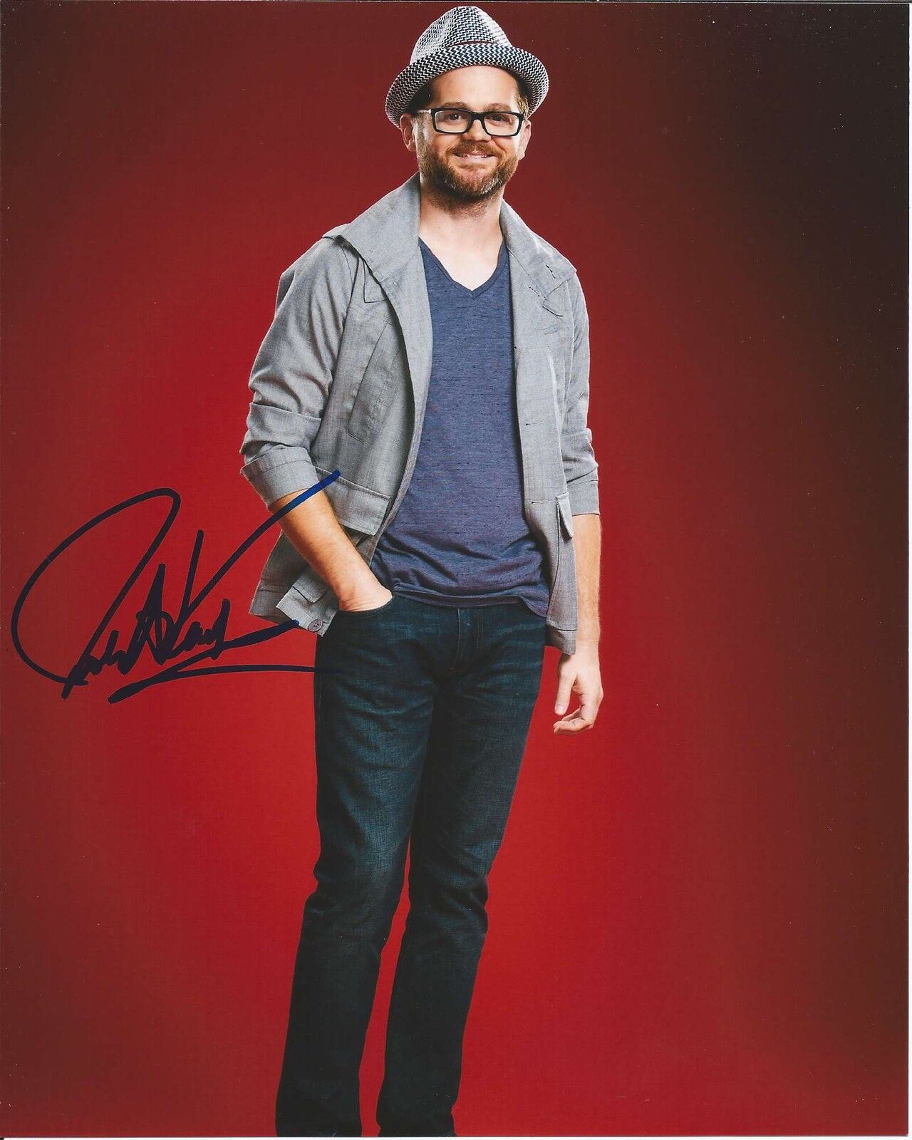 SINGER JOSH KAUFMAN SIGNED AUTHENTIC 8X10 Photo Poster painting D w/COA THE VOICE WINNER