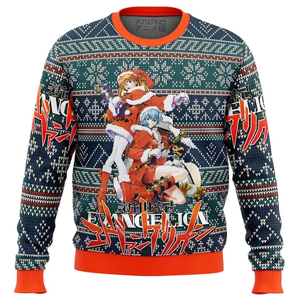 Evangelion christmas sweater sale