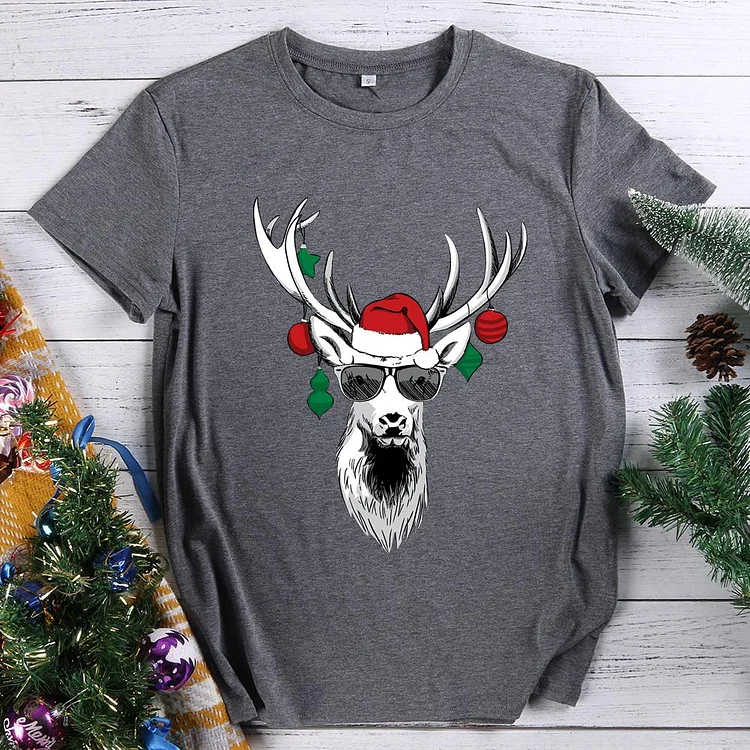 Cool Reindeer with Sunglasses   T-Shirt-613895-Annaletters