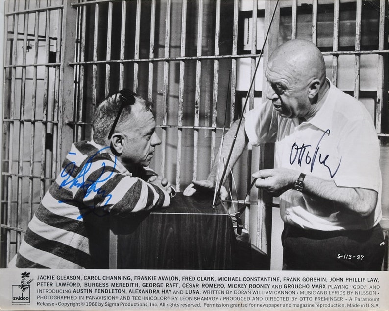 OTTO PREMINGER & MICKEY Rooney Signed Photo Poster painting x2 Skidoo 11x 14 wcoa