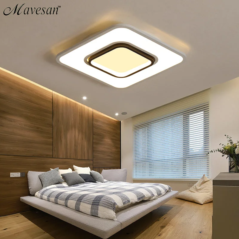 Modern LED Ceiling Lamp Fixture For Living Room Touch Remote Control Dimming For Dining Room Bedroom Lights fixture Iron Body