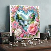 (Pre-Framed)Heart Landscape-Special Shape Diamond Painting Kit(25x25cm)