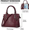 Damen Handtasche Leder Henkeltasche Top Griff Tasche Vintage Weiches Umhängetasche Schultertasche für Frauen