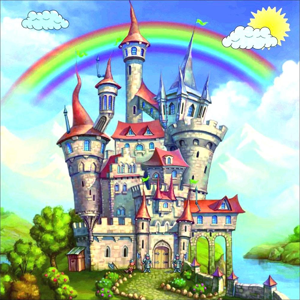 

Rainbow Castle - Round Drill Diamond Painting - 30*30CM, 501 Original
