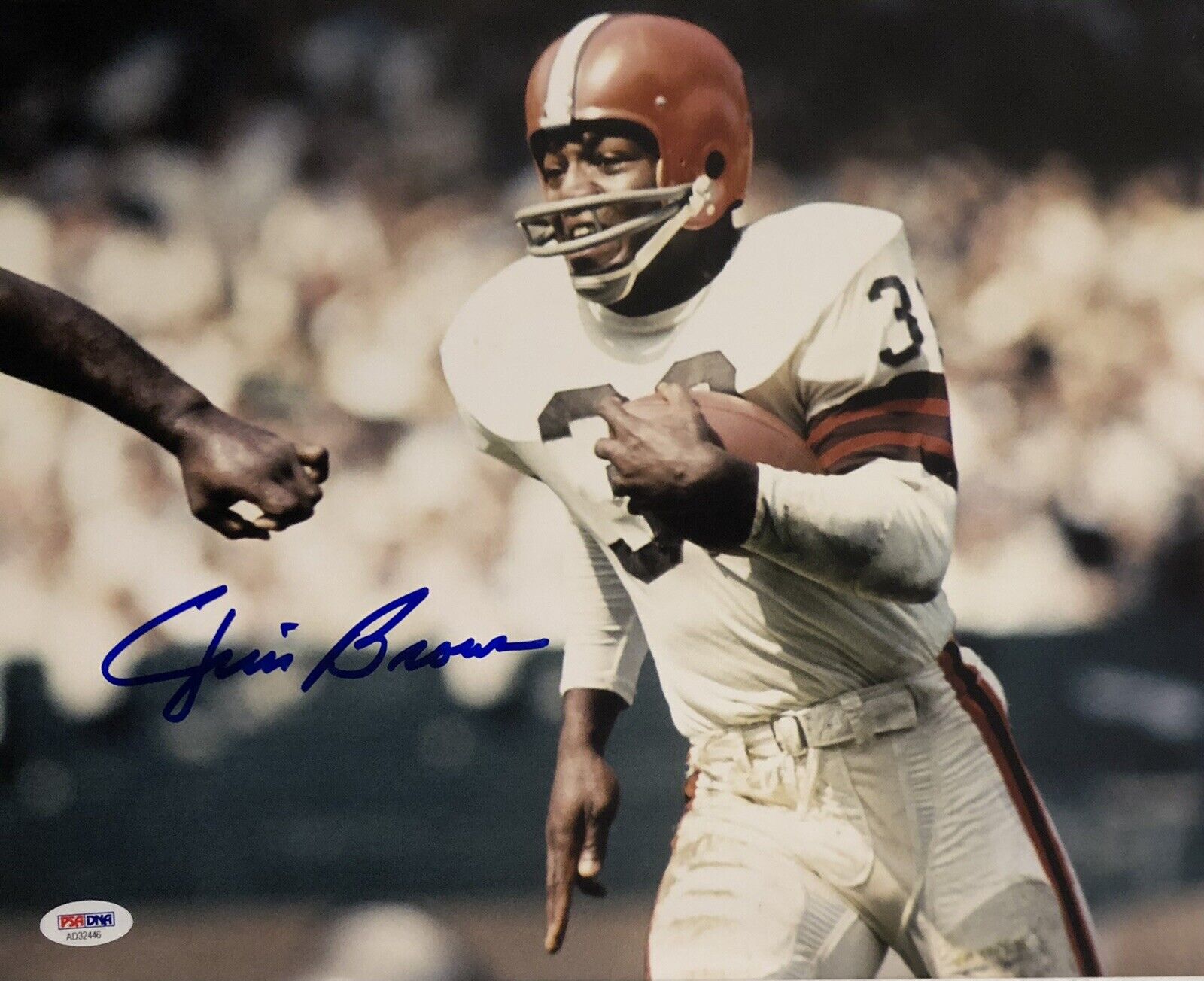 Jim Brown Signed Autographed 11x14 Photo Poster painting Cleveland Browns Goat HOF Psa/Dna