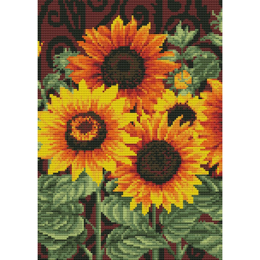 

Sunflower - 11CT Stamped Cross Stitch - 30*40CM, 501 Original