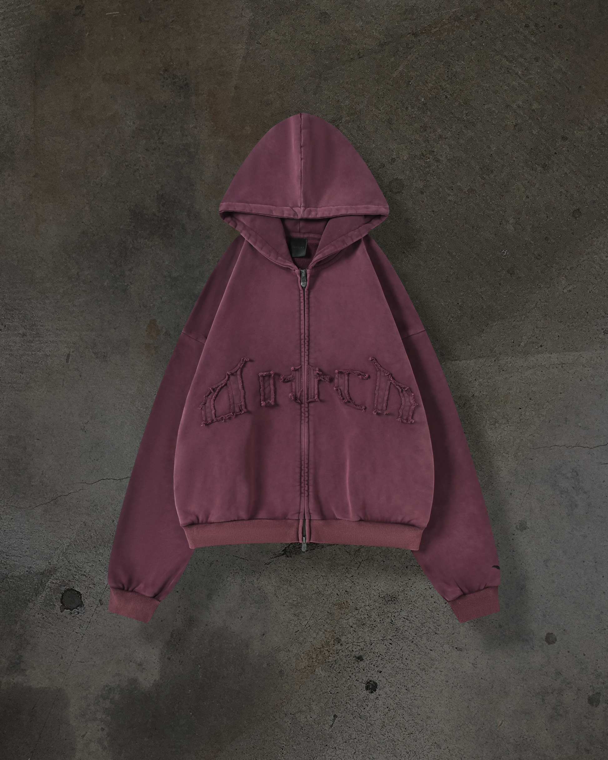 ARCH LOGO ZIPUP (CRIMSON)