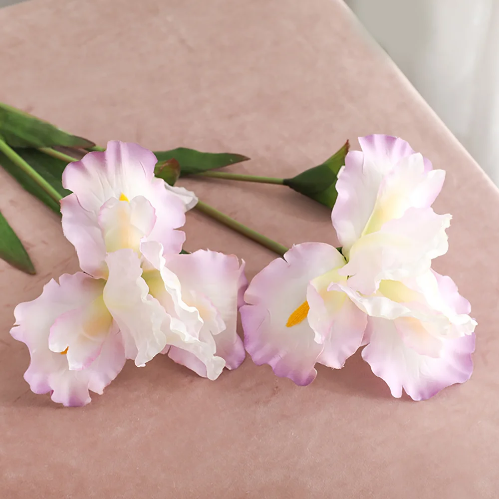 Single branch simulation oil painting iris home window decoration