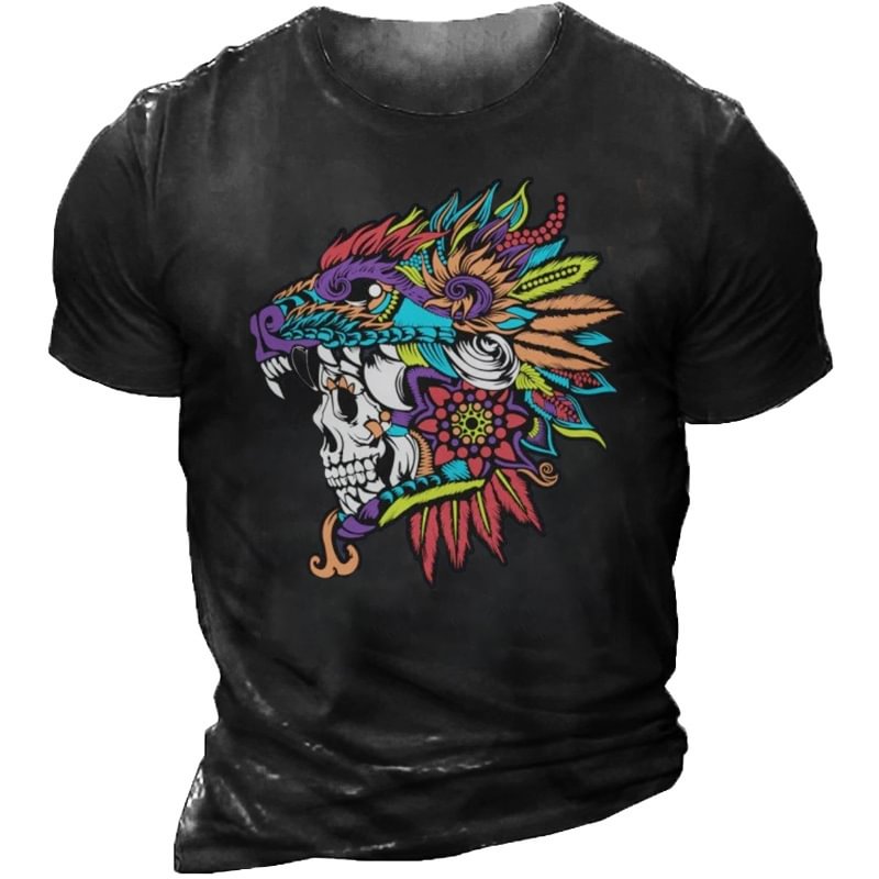 Men's Casual Printed Short Sleeve T-shirt