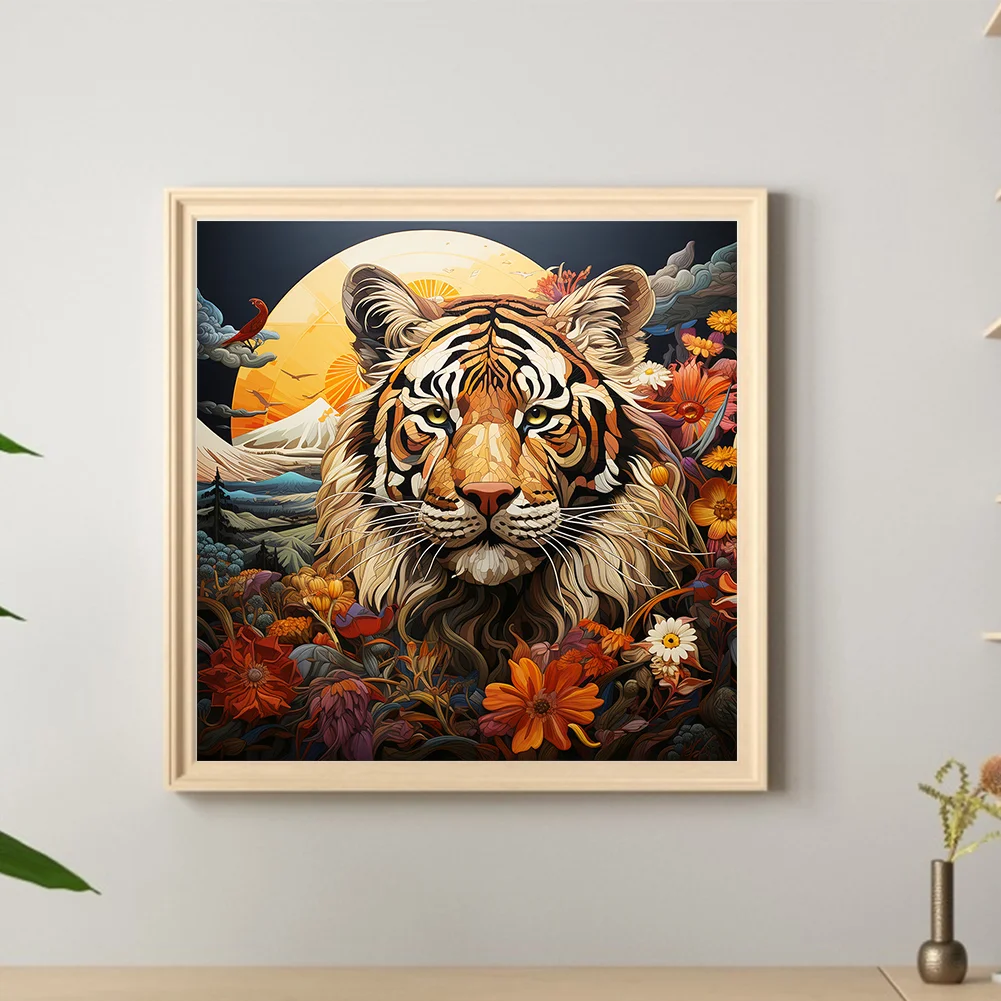 Diamond Painting - Full Round Drill - Field Tiger(Canvas|30*30cm)