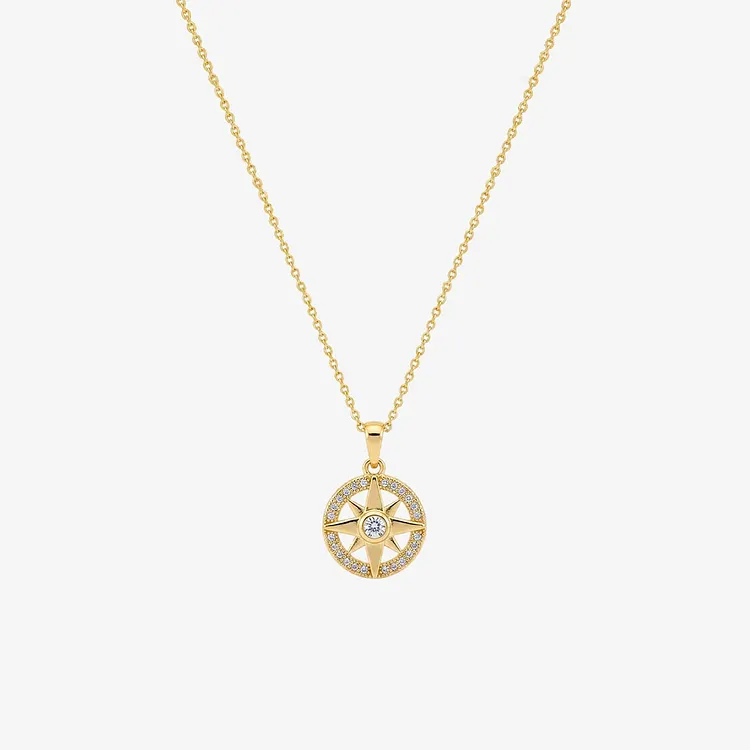 Graduation Gift - Create Your Future Compass Necklace