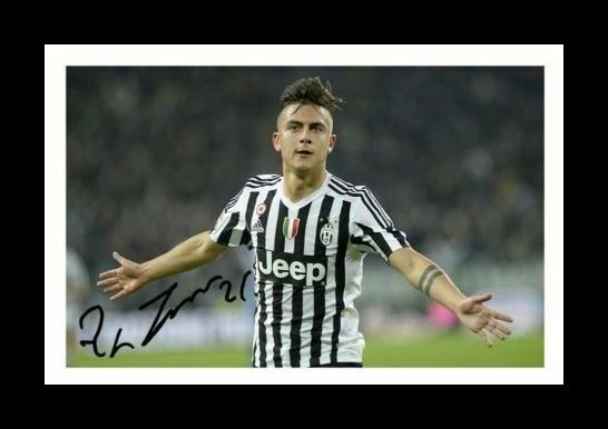 Paulo Dybala - Juventus Autograph Signed & Framed Photo Poster painting