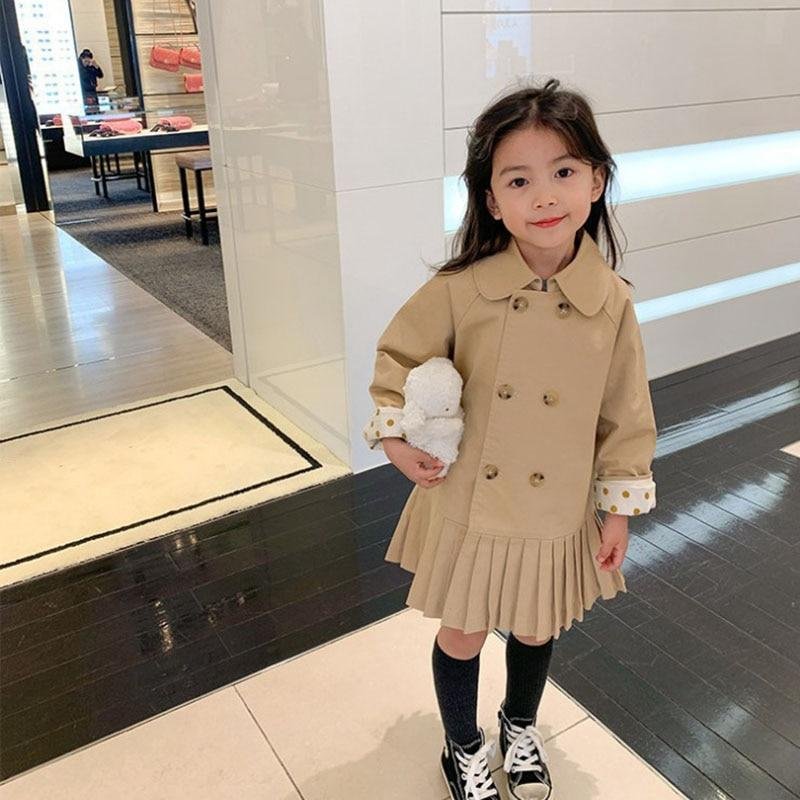 2-8T Toddler Kid Baby Girl Clothes Spring Long Sleeve Top Fashion Jacket Streetwear Party Club Coat Dress Elegant Sweet Outfit