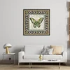 Butterfly Geometric Figure-14CT Stamped Cross Stitch 36*36cm/14.17*14.17in tapestrymarket