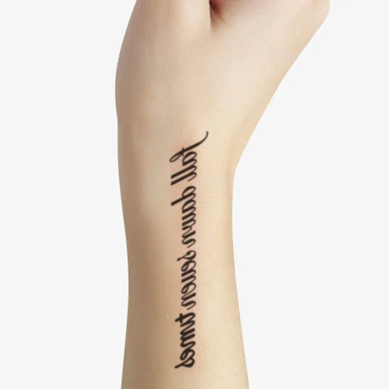 Water Transfer Tattoo Heart-shaped Lifeline Tattoo Body Art Waterproof Temporary Fake Flash Tattoo for Man Woman Kid 10.5*6cm