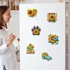 6Pcs Acryl Sonnenblume - 5d DIY Handwerk Aufkleber Magnet