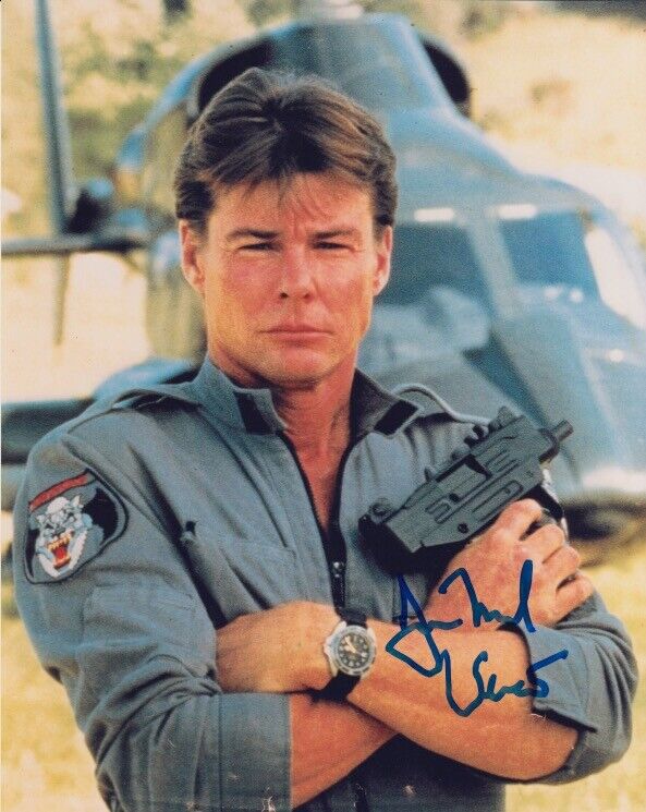 Jan-Michael Vincent Airwolf signed 8x10 Photo Poster painting