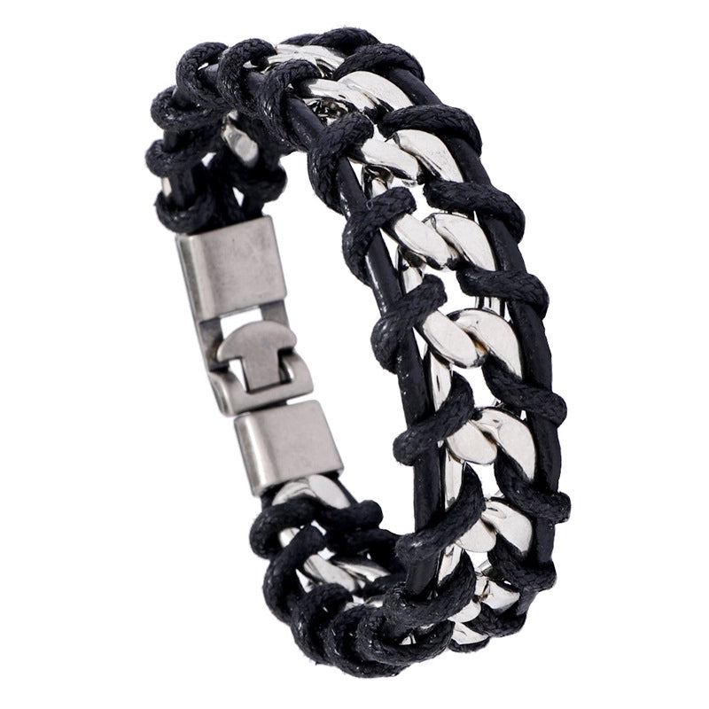 Woven Personality Punk Style Chain Bracelet