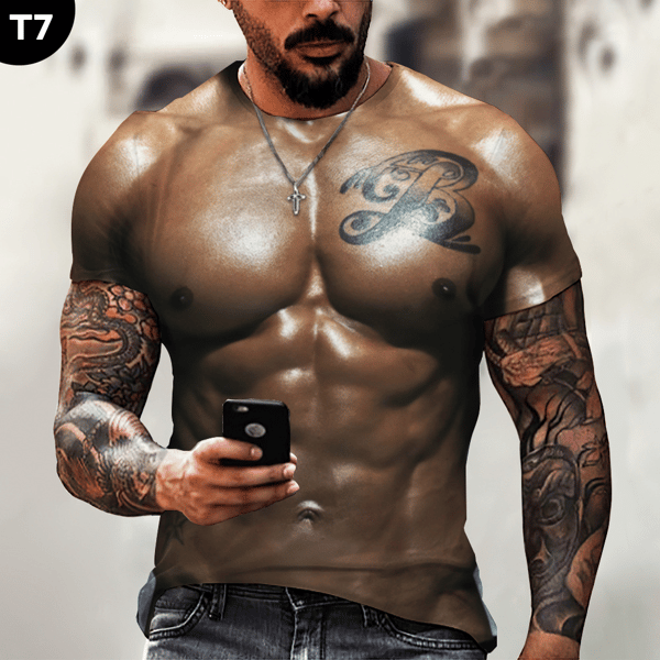 🤣Special Father's Day gift🤣MUSCLE TATTOO All Over Print T-Shirt