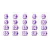 20 Pcs Numbered Pencil Toppers 1-20 Reusable Classroom Pencil Labels for Teachers Pencil Tracking Ma