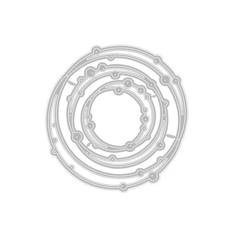 3d Spot Coil Circle Ring Cutting Dies Cake Decoration Metal Mold Scrapbook Embossing Paper Craft Knife Mould Stencil Stamps Dies