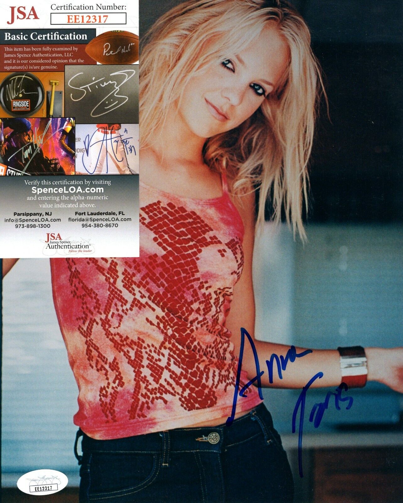 Anna Faris Actress Hand Signed Autograph 8x10 Photo Poster painting with JSA COA