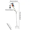 Solar Powered Kingfisher Garden Stake Lantern Outdoor Warm LED Decor
