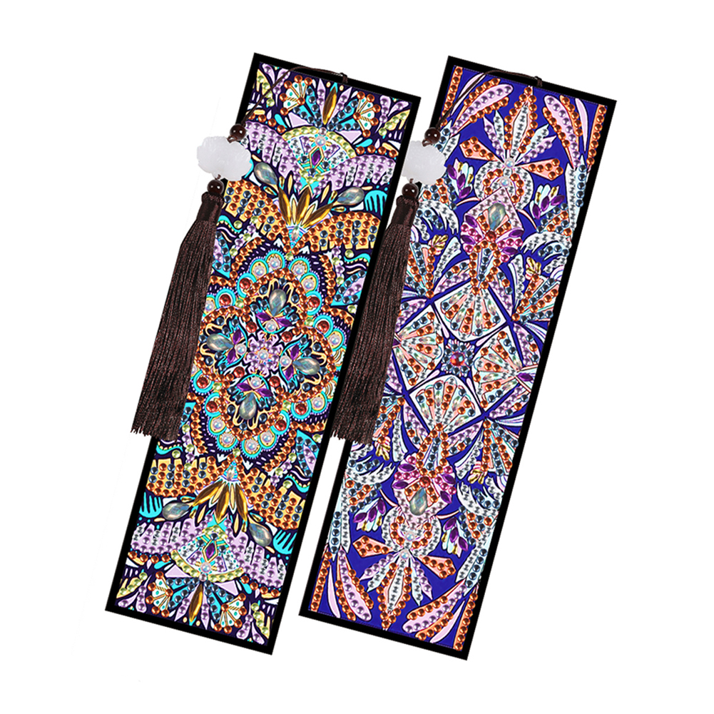 

2pcs Mandala - 5D DIY Craft Bookmark, 501 Original