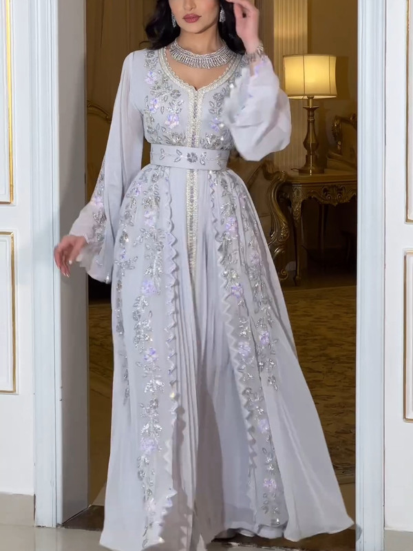 Elegant and Pure Patterned Waist Dress | Oxredo Shop Ramadan Sale