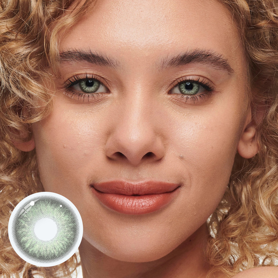 Marsala Green contact lenses