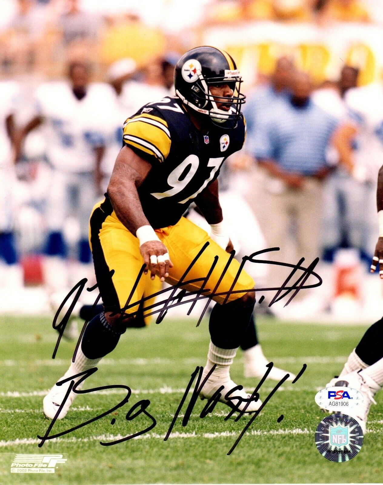 Kendrell Bell autographed signed inscribed 8x10 Photo Poster painting Pittsburgh Steelers PSA