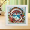 5D DIY Partial Special Shaped Drill Diamond Painting With Frame Kit Hat Decor 19.2x19.2cm