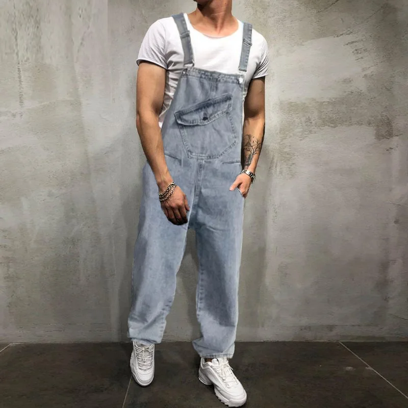 Casual Loose Straight Overalls